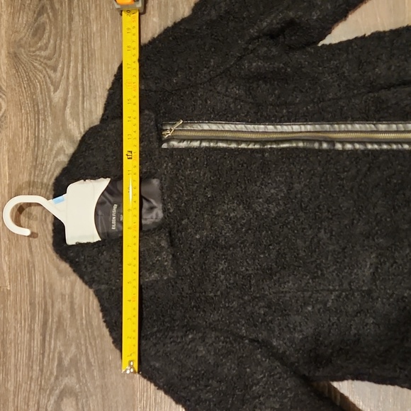 ❤️ EILEEN FISHER CURLY ALPACA BLACK MOTO JACKET, SP (SMALL PETITE) - Picture 15 of 16